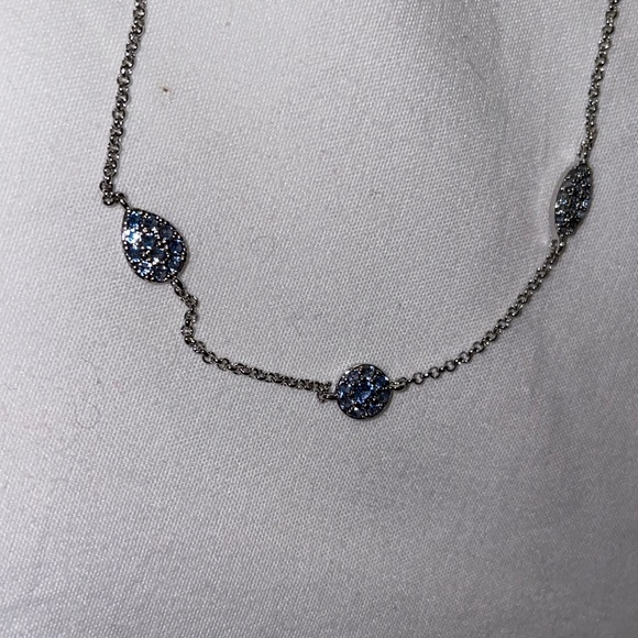 NWT Lab Created Light Sapphire Necklace - Picture 5 of 6